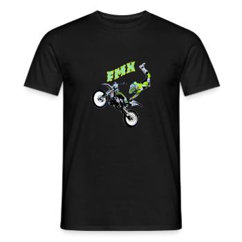 freestyle motocross - Men's T-Shirt - black - Front - AI Model Male 178 light (178cm)
