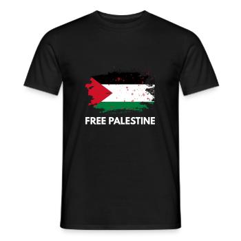 Libérer la Palestine - T-shirt homme - noir - Devant - AI Model Male 178 light (178cm)