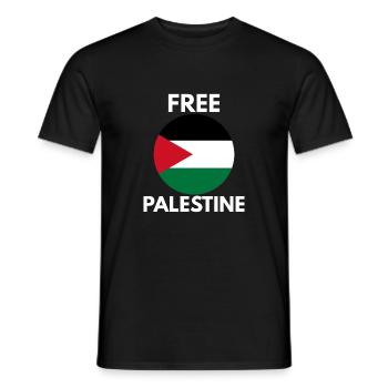 Libérer la Palestine - T-shirt homme - noir - Devant - AI Model Male 178 light (178cm)