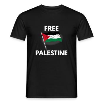 Libérer la Palestine - T-shirt homme - noir - Devant - AI Model Male 178 light (178cm)