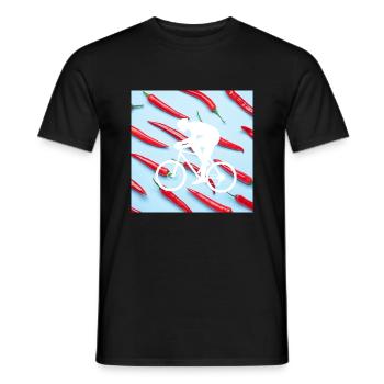 cercle pointu - T-shirt homme - noir - Devant - AI Model Male 178 light (178cm)