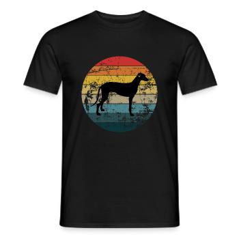 Windhund - Männer T-Shirt - Schwarz - Vorne - AI Model Male 178 light (178cm)