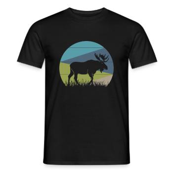 L’orignal - T-shirt homme - noir - Devant - AI Model Male 178 light (178cm)