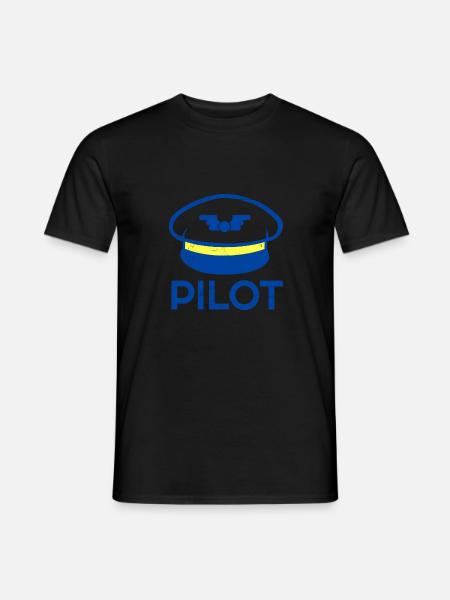 Pilot Co-Pilot Flug Paar Partnerlook Geschenkidee - Männer T-Shirt - Schwarz
