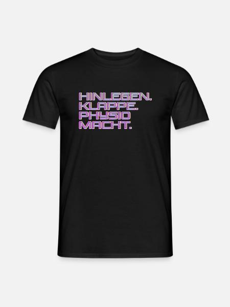 Physiotherapie Therapeut Spruch - Männer T-Shirt - Schwarz