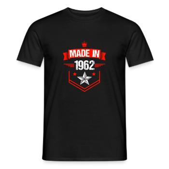 Made in 1962 weiß - Männer T-Shirt - Schwarz - Vorne - AI Model Male 178 light (178cm)