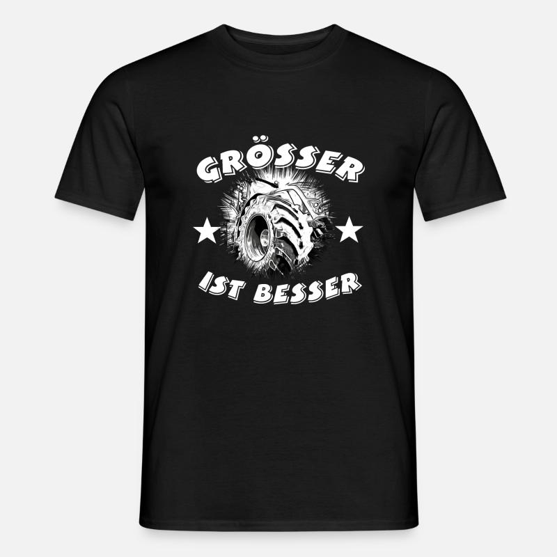 Traktor - Männer T-Shirt - Schwarz