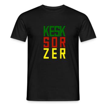 Kesk Sor Zer - Men's T-Shirt - black - Front - AI Model Male 178 light (178cm)