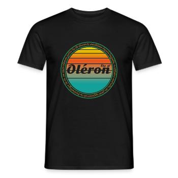 Oléron - T-shirt homme - noir - Devant - AI Model Male 178 light (178cm)