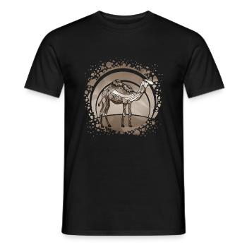 Kamel - Männer T-Shirt - Schwarz - Vorne - AI Model Male 178 light (178cm)