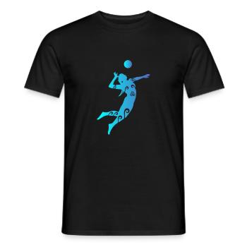 Maori Volleyball Girls Volleyball Player Poison - T-shirt homme - noir - Devant - AI Model Male 178 light (178cm)