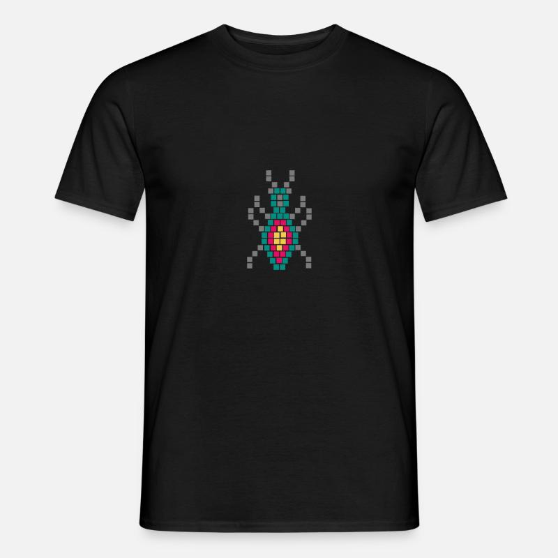 Maya Symbol evig kærlighed Maquech Beetle Tattoo - Mænd T-shirt - sort