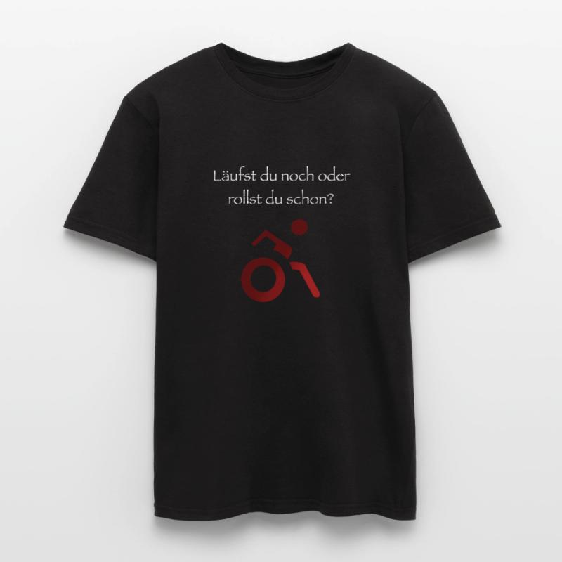 Läufst du noch oder rollst du schon? Männer T-Shirt