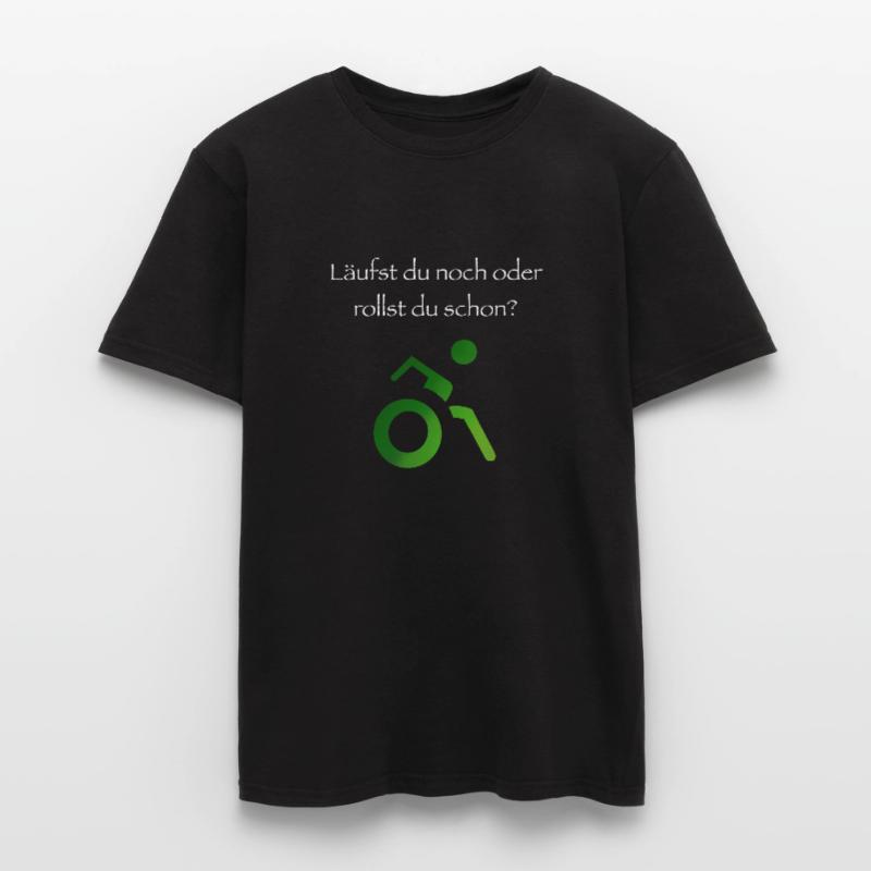 Läufst du noch oder rollst du schon? Männer T-Shirt