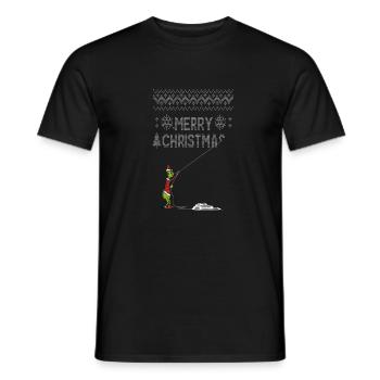 Drôles de T-Shirts et cadeaux de Noël - T-shirt homme - noir - Devant - AI Model Male 178 light (178cm)