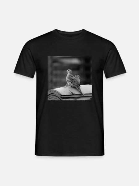 birds - Men's T-Shirt - black