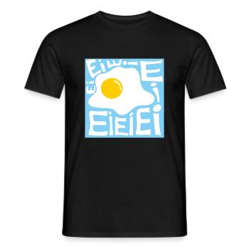 Ei Ei Spiegelei - Männer T-Shirt - Schwarz - Vorne - AI Model Male 178 light (178cm)