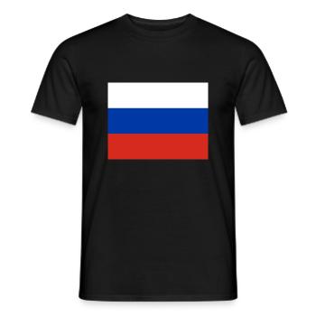 Russie - T-shirt homme - noir - Devant - AI Model Male 178 light (178cm)