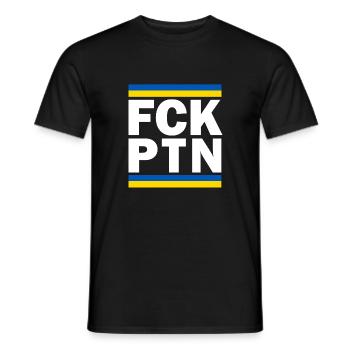 FCK PTN White - Men's T-Shirt - black - Front - AI Model Male 178 light (178cm)