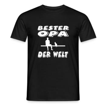 Opa - Männer T-Shirt - Schwarz - Vorne - AI Model Male 178 light (178cm)