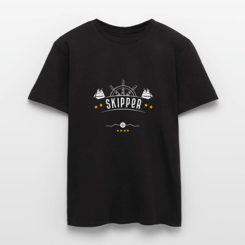 Skipper Shirt mit eigenem- oder Bootsnamen Männer T-Shirt