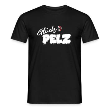 Glückspelz für Glückspilze - Männer T-Shirt - Schwarz - Vorne - AI Model Male 178 light (178cm)