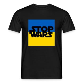 Ukraine - Männer T-Shirt - Schwarz - Vorne - AI Model Male 178 light (178cm)