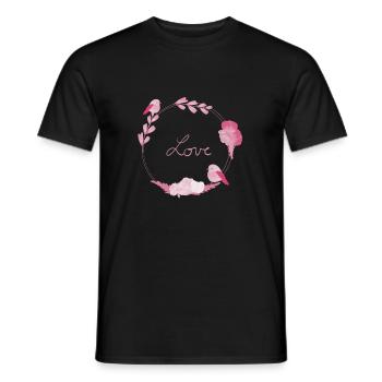 Love - T-shirt homme - noir - Devant - AI Model Male 178 light (178cm)