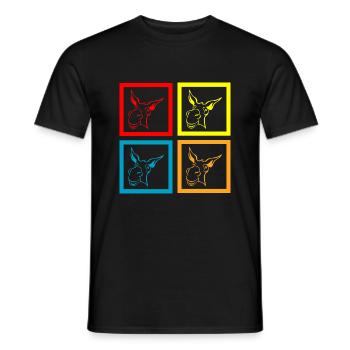 Donkey Esel - Männer T-Shirt - Schwarz - Vorne - AI Model Male 178 light (178cm)