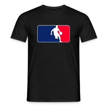 Basketball Logo - Männer T-Shirt - Schwarz - Vorne - AI Model Male 178 light (178cm)