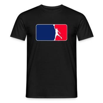 Basketball Logo - Männer T-Shirt - Schwarz - Vorne - AI Model Male 178 light (178cm)