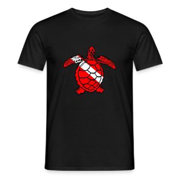 Turtle by Scuba.Style - Men's T-Shirt - black - Front - AI Model Male 178 light (178cm)