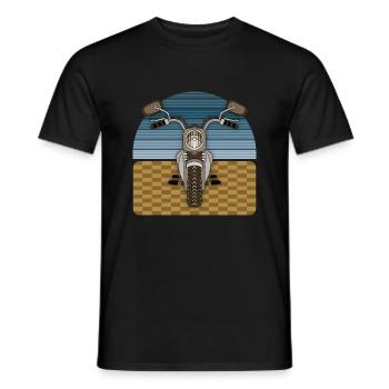 Motorrad - Männer T-Shirt - Schwarz - Vorne - AI Model Male 178 light (178cm)
