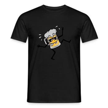Dancing Cool Party Bière - T-shirt homme - noir - Devant - AI Model Male 178 light (178cm)