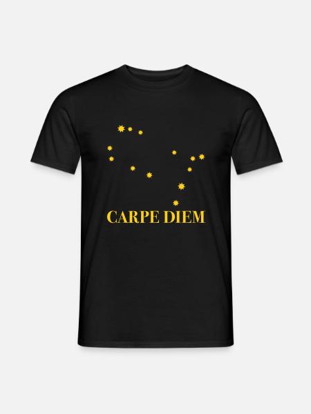 Carpe Diem a utilisé la constellation du jour Gémeaux - T-shirt homme - noir