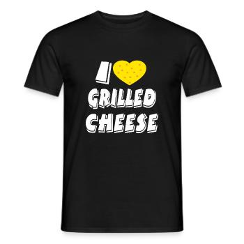 Cheese - Men's T-Shirt - black - Front - AI Model Male 178 light (178cm)
