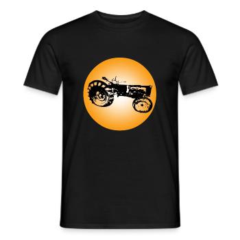 Tractor - Men's T-Shirt - black - Front - AI Model Male 178 light (178cm)