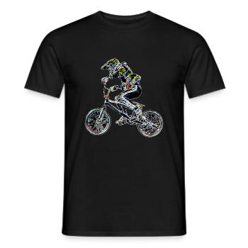 bmx - Men's T-Shirt - black - Front - AI Model Male 178 light (178cm)