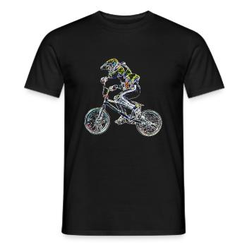 bmx - Men's T-Shirt - black - Front - AI Model Male 178 light (178cm)