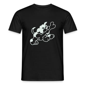 Hund - Männer T-Shirt - Schwarz - Vorne - AI Model Male 178 light (178cm)