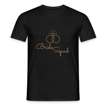 Bride Squad - Männer T-Shirt - Schwarz - Vorne - AI Model Male 178 light (178cm)