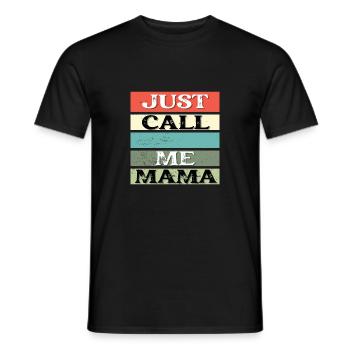 Appelez-moi maman - T-shirt homme - noir - Devant - AI Model Male 178 light (178cm)