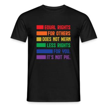 Equal Rights For Others Does Not Mean Less Rights - Männer T-Shirt - Schwarz - Vorne - AI Model Male 178 light (178cm)