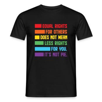 Equal Rights For Others Does Not Mean Less Rights - Männer T-Shirt - Schwarz - Vorne - AI Model Male 178 light (178cm)