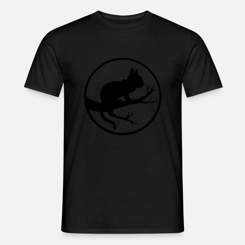 Moon Tree Black Cat - Men’s T-shirt - black