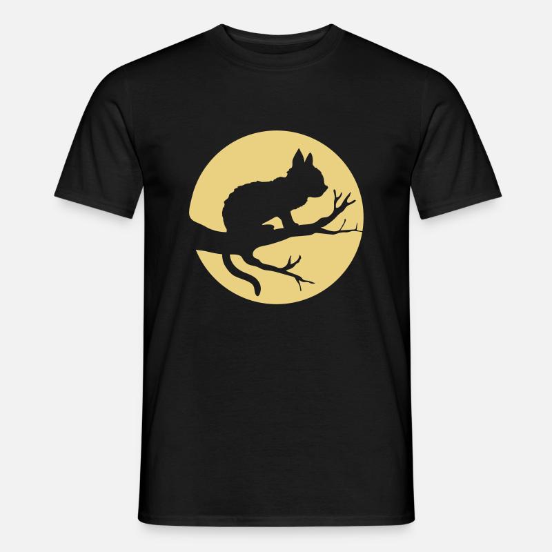 Tree Moon Black Cat - Men’s T-shirt - black