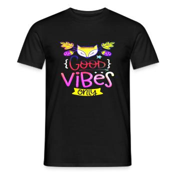 Denken Sie über den Tellerrand hinaus positive Gedanken glücklich - Männer T-Shirt - Schwarz - Vorne - AI Model Male 178 light (178cm)