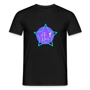 star - Männer T-Shirt - Schwarz - Vorne - AI Model Male 178 light (178cm)