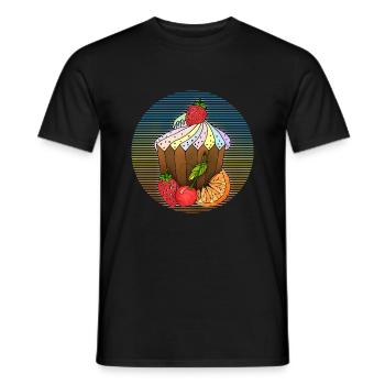 Cake - Men's T-Shirt - black - Front - AI Model Male 178 light (178cm)
