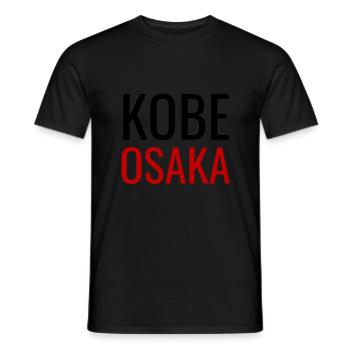 Kobe Osaka Design Japon - T-shirt homme - noir - Devant - AI Model Male 178 light (178cm)